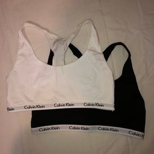 Calvin Klein (set of 2) bralettes, size small